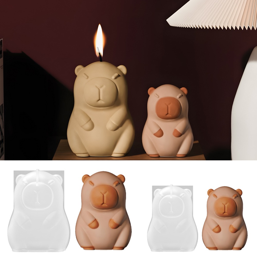 Candle Making Supplies For Beginners - Стоячая капибара, свеча с ароматом, силиконовая