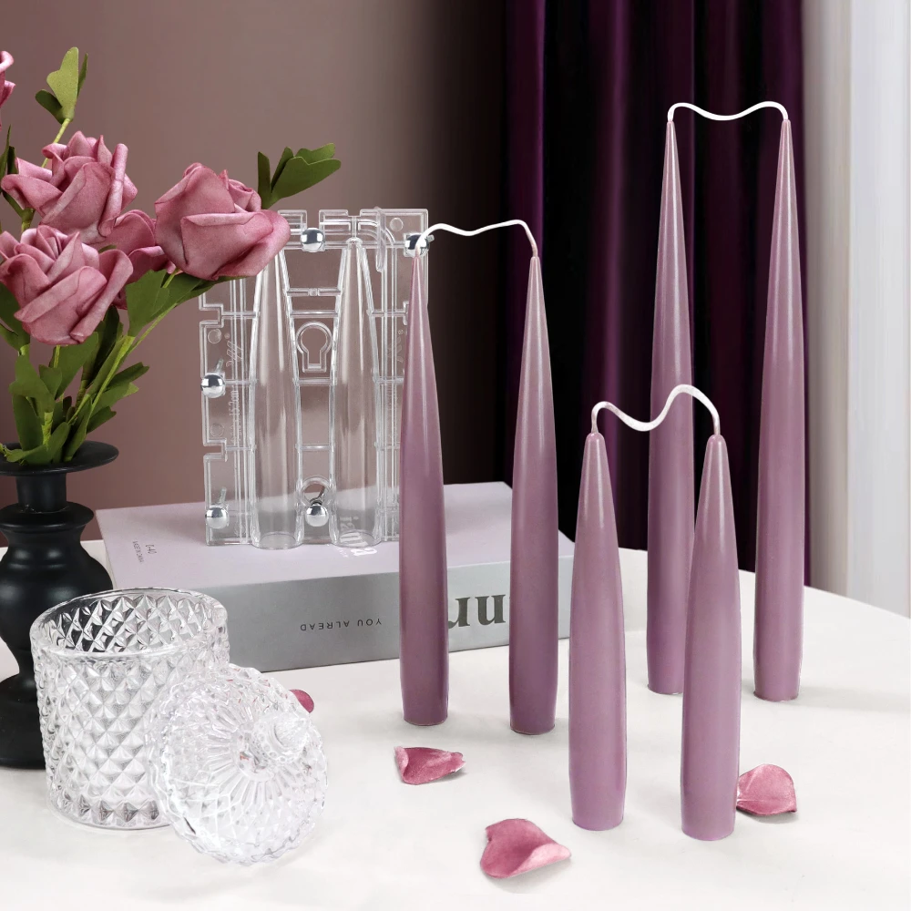 Candle Making Supplies For Beginners - Двусторонняя колонна, свеча, акриловая форма, соединительный