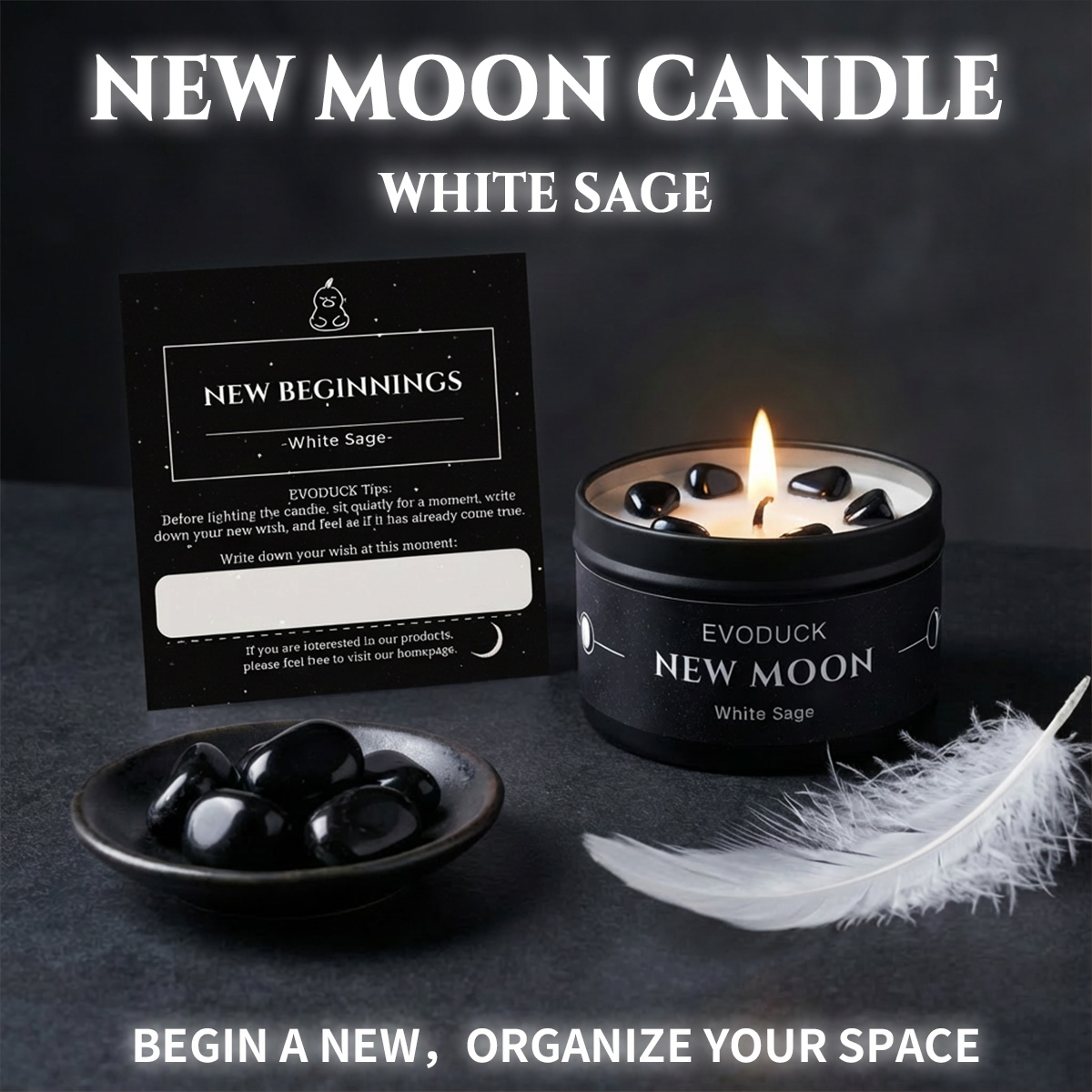 Новая ароматическая свеча «Лун – обзор и цена Black Tin Candle