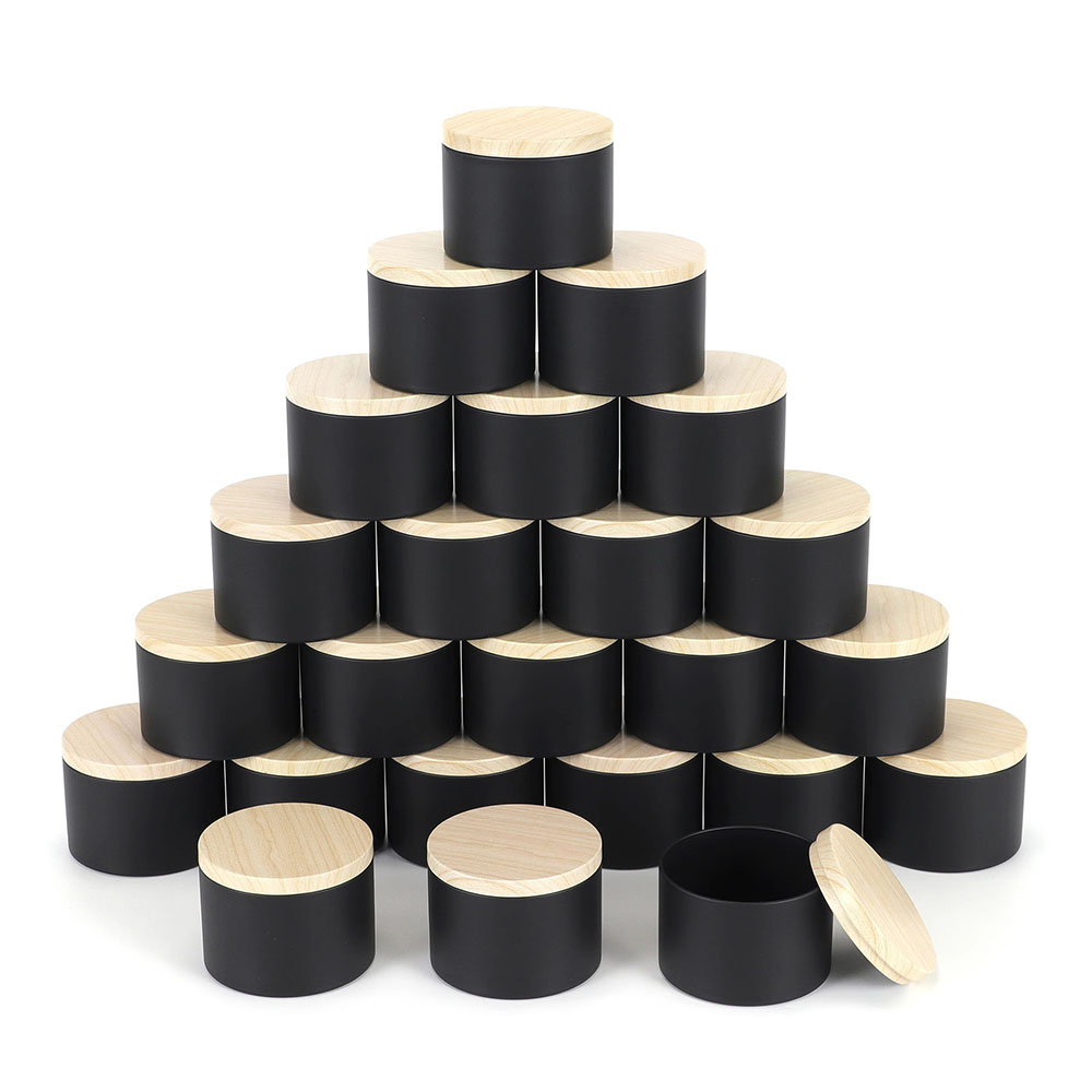 24 шт., 4 унции, черные банки  – обзор и цена Black Tin Candle
