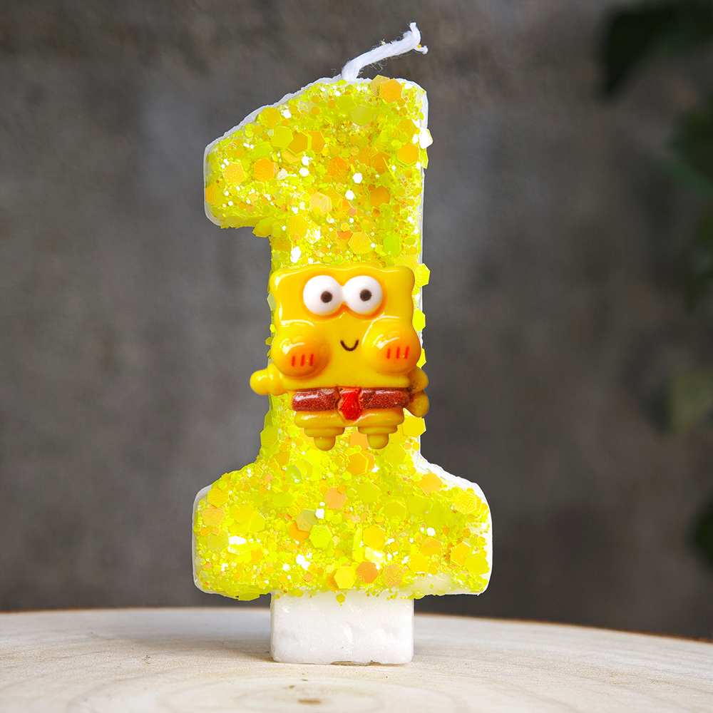 Милая губка Боб, свеча номер 0 – обзор и цена Zebra Candle Supplies