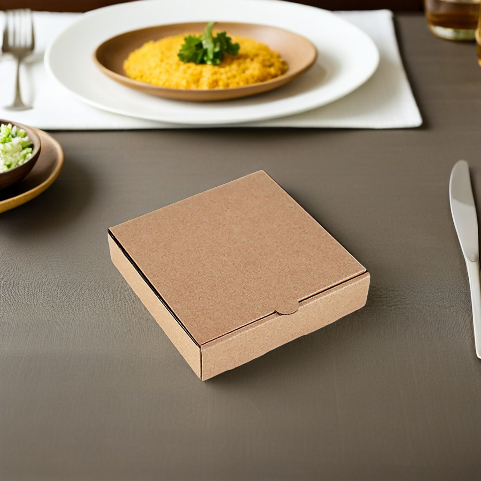 10 шт. мини-коробок для пиццы  – обзор и цена Kraft Paper Box