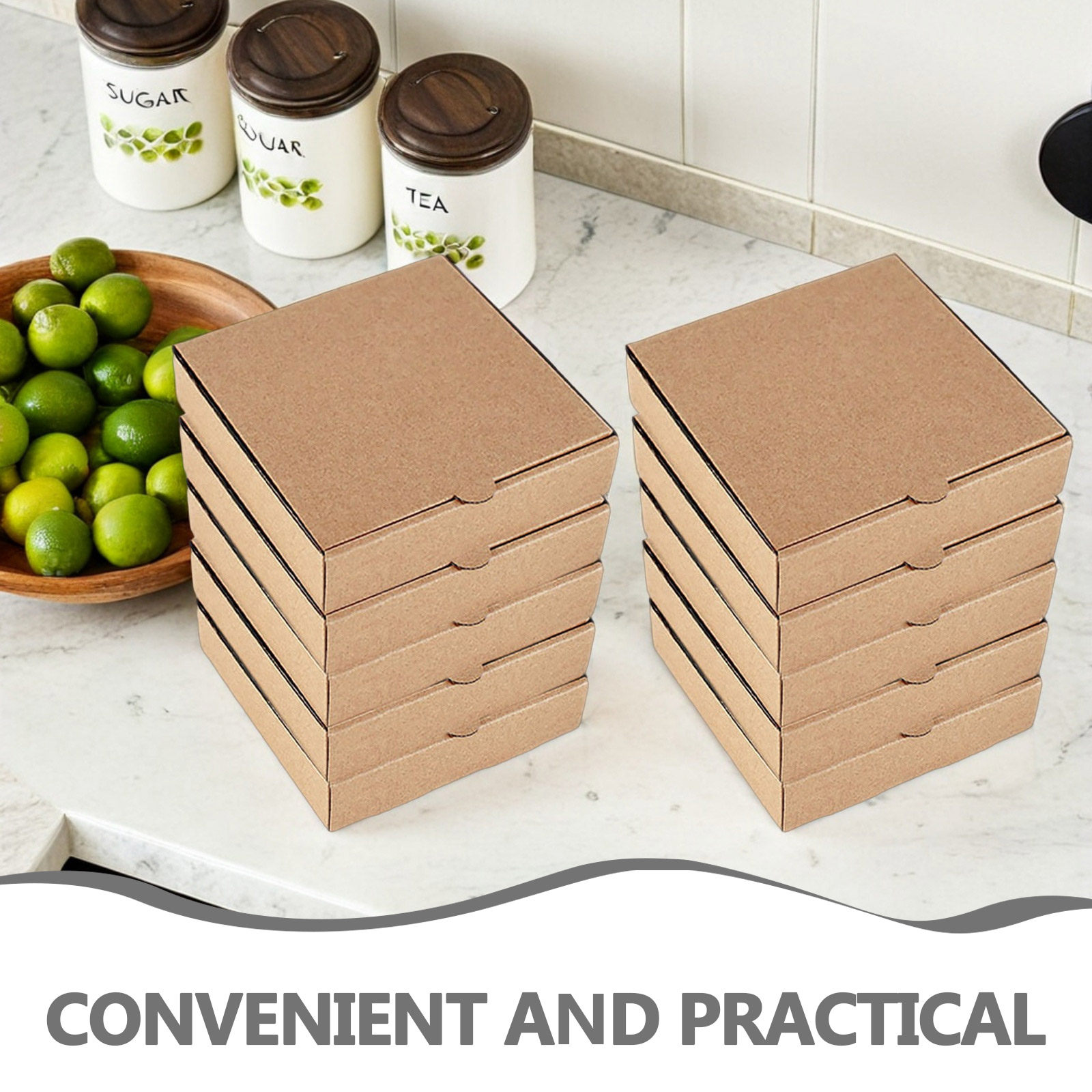 10 шт. мини-коробок для пиццы  – обзор и цена Kraft Paper Box