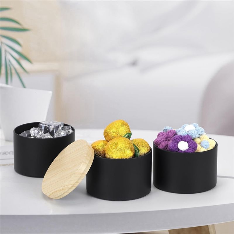 Набор из 24 черных жестяных ба – обзор и цена Black Tin Candle